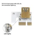 thumbnail image 4 of 4Pcs PCI-E Express 1X to 16X Riser 010X Card Adapter PCIE 1 to 4 Slot PCIe Port Multiplier Card for BTC Bitcoin ETH, 4 of 6