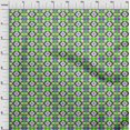 thumbnail image 4 of oneOone Cotton Silk Green Fabric Geometric Sewing Craft Projects Fabric Prints By Yard 42 Inch Wide, 4 of 4