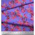 thumbnail image 3 of Soimoi Moss Georgette Fabric Wildflower Floral Printed Fabric 1 Yard 42 Inch Wide, 3 of 3