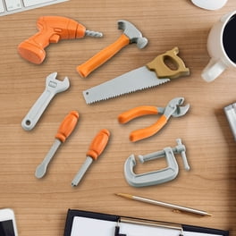 Ensemble d'outils pour enfants, établi en bois avec tablier - Établi de travail pour tout-petits avec outils réalistes - Perceuse électrique - Jouet de construction STEM - Cadeaux pour garçons et