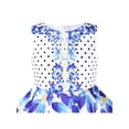thumbnail image 4 of Robe Fille Bleu Fleur Poupée Costume Surprise Fête Robe Évasée 8 Ans, 4 of 5