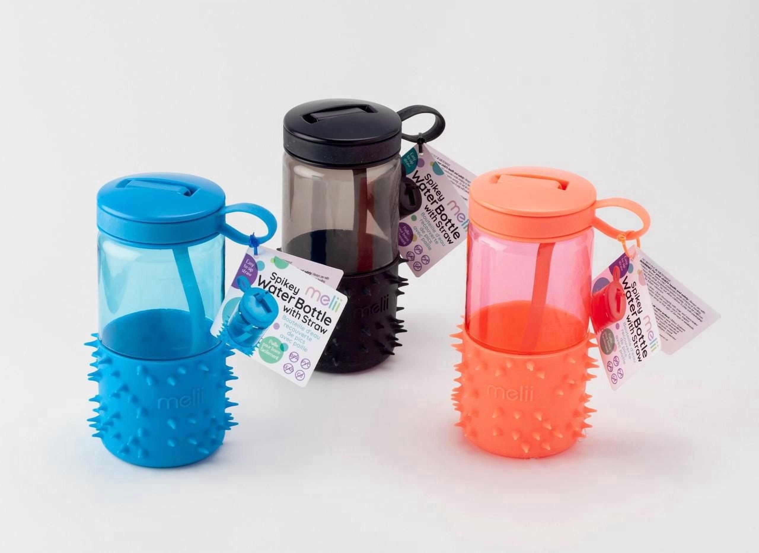 Toddler and Kids Spikey Water Bottle with Straw and handle