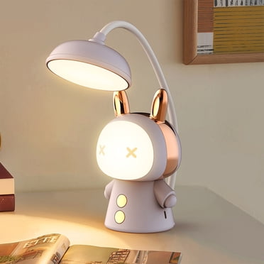 EGNMCR Lampe de Bureau pour Enfants, Lampe de Bureau Rechargeable à Intensité Réglable pour Enfants au Style Exclusif, Mignonne Veilleuse pour Chambre d'Enfant, Lampe de Lecture Portable à DEL Protectrice pour les Yeux pour Enfant, Cadeau