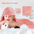 thumbnail image 4 of EcoNesxp Ideal baby items for boys and girls with five towels, baby hooded bath towels, pink, newborn essentials for babies, 4 of 5