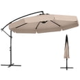thumbnail image 1 of Costway Parasol Suspendu Déporté de 10 Pi pour Patio avec Housse Beige, 1 of 10