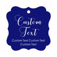thumbnail image 1 of Darling Souvenir Personalized Paper Hang Tags Custom Text Wedding Party Gift Favor Tags -Blue-50 Tags, 1 of 1