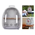 thumbnail image 2 of Bird Carrier Bag Cage Parrot Pet Backpack Portable with Standing Perch Approved Gray, 2 of 6