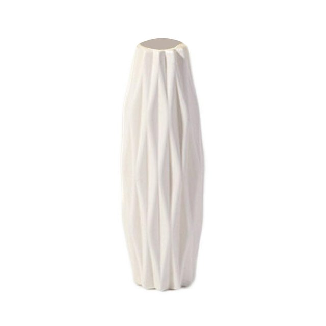 Flower Vase High Durability Geometric Design Smooth Edge Non-slip Base Shatterproof Eco-friendly Flower Container Table Vase Decoration Home Supplies