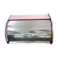 thumbnail image 4 of Tnarru Bread Bin with Roll Lid Metal Bread Box Rustic Multipurpose for Kitchen Counter Bread Keeper for Home Baked Goods Coffee Shop Red, 4 of 8