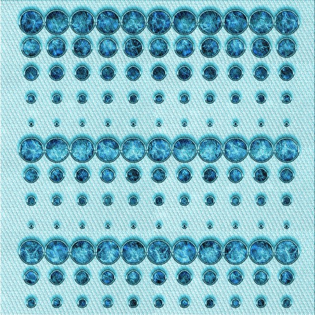 Ahgly Company Tapis d'Intérieur Lavable à la Machine, Carré, Transitionnel, Bleu Ivy Bleu, Tapis de Zone, 4 Pieds Carré