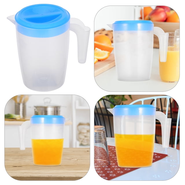WHAMVOX Pichet d'Eau Réutilisable avec Couvercle pour Boire Portable et Pratique pour Maison Bureau Multicolore Capacité 1.5L