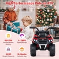 thumbnail image 4 of Gymax VTT pour Enfants 6 V avec Musique et Fonction de Pulvérisation, Port USB, Boîte de Rangement, Voiture Jouet, Rouge, 4 of 10