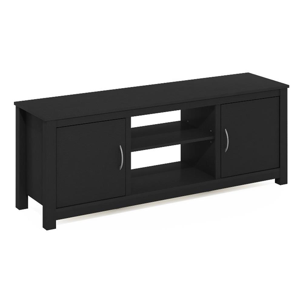 Pemberly Row Classic TV Stand with Storage for TV up to 65-inch in Americano