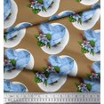 thumbnail image 3 of Soimoi Velvet Fabric Tropical Flower & Heart Print Fabric by Yard 58 Inch Wide, 3 of 3