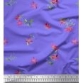 thumbnail image 1 of Soimoi Poly Georgette Fabric Leaves & Floral Artistic Decor Fabric Printed Yard 52 Inch Wide, 1 of 5