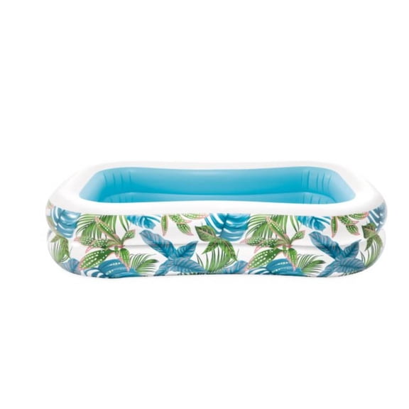Piscine Gonflable Intex Tropical Swim Center Family Pool, À partir de 3 ans, Piscine Gonflable avec Robinet de Vidange pour Fun en Famille