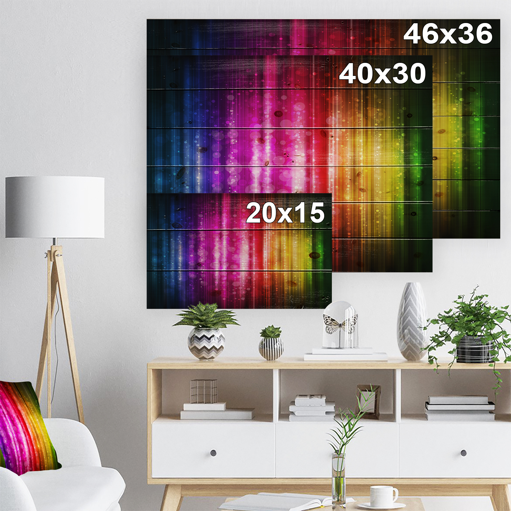 Impression sur toile « Glowing Background » Design Art