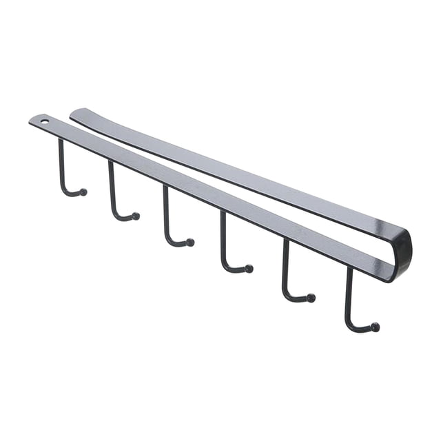 TopLLC Storage Bins Under Cabinet Hanger Rack Kitchen Paper Roll Holder Towel Hanger Rack Bathroom Organizer Storage Bags