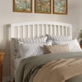 thumbnail image 2 of Pemberly Row Contemporary Mission-Inspired Queen Wood Headboard in White, 2 of 6