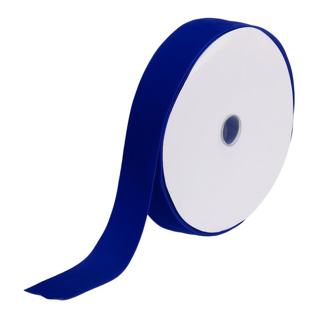 Unique Bargains Velvet Ribbon 1 1/2 Inch x 10 Yard Single Face Spool Silky DIY Crafts Gift Wrapping Bow Decoration Dark Blue