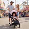 thumbnail image 2 of INFANS Travel Stroller, Lightweight Compact Baby Stroller for Airplane with One-Hand Fold, Multi-Position Recline, Canopy, 4 Wheel Suspension, Storage Basket, 2 of 9