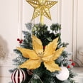 thumbnail image 4 of indoor christmas tree 1Pcs Christmas Tree Decoration Simulation Flower - Cloth Material Simulation Flower - Wedding/Party/Hall Scene Decoration - Holiday Gift outside christmas decorations, 4 of 6