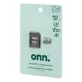 thumbnail image 1 of onn. 256 GB microSDXC U3 Memory Card with Adapter, 1 of 4