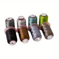 thumbnail image 4 of SNNROO Ensemble de Fils à Broder en Polyester 24 Couleurs - 120D/2 Haute Résistance Fil à Broder en Machine 24 Bobines Fil de Soie Glacée Multicolore pour Couture et Broderie de Vêtements, 4 of 5
