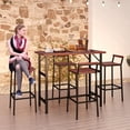 thumbnail image 2 of Outsunny 5 Piece Patio Bar Set with 47" Bar Height Table and 4 Bar Stools, 2 of 10