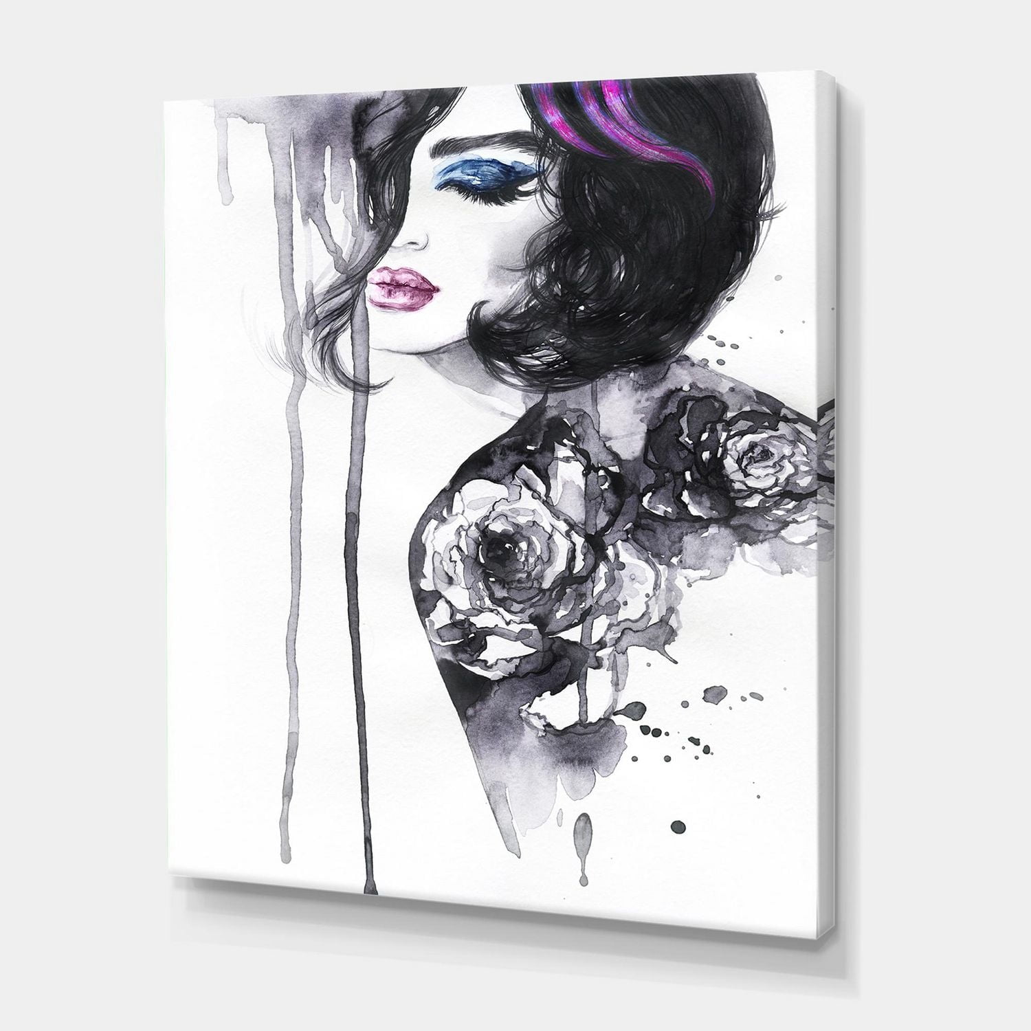 Designart Tableau Portrait Féminin Art mural sur toile