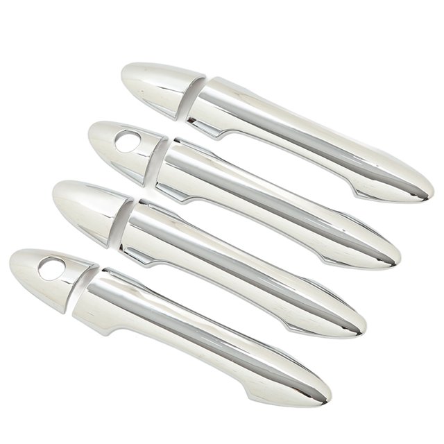 Exterior Door Handle Cover, 8 Pcs Outside Door Handle Cover Durable ABS Easy Installation With Keyhole For Car