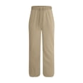 thumbnail image 3 of SHIXIAOO Pantalon en Lin pour Homme à Poches, Ample, Taille Basse, à Cordon, Pantalon Décontracté, Jogging, 3 of 7