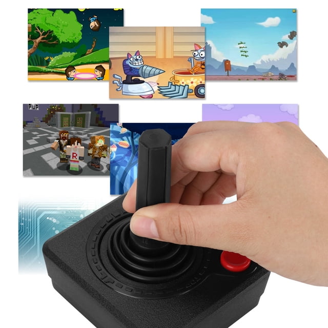 Game Control, Joystick Analogique Rétro Classique 3D pour 2600, Design Ergonomique, Compatible avec Console 7800