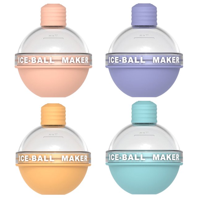 Ice Ball Stencils BPA Free Easy to Release Reusable Home Silicone Ice Ball Maker