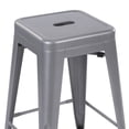 thumbnail image 4 of Mainstays 24 inch Metal Barstools Set of 4 Silver Color, 4 of 7