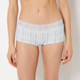 thumbnail image 1 of Boyshort Panty With Lace Trim in Breezy Gingham, 1 of 5