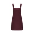 thumbnail image 5 of KIHOUT Salopette Tablier pour Femmes Été Bretelles Ajustables Robe Courte Côtelée pour Dames avec Poches, 5 of 5