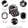 thumbnail image 3 of The Peanutshell Car Seat Cover, Winter Carseat, Canopy Car Seat Cover Baby Girls, Floral Rose, 3 of 5