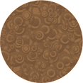 thumbnail image 1 of Ahgly Tapis d'Intérieur Lavable en Machine Carré Marron Selle, 3 Pieds Carré, 1 of 7