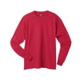 thumbnail image 1 of Hanes Beefy-T Men`s Long-Sleeve T-Shirt, L, Deep Red, 1 of 1