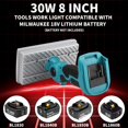 thumbnail image 4 of Lampe de Travail pour Bosch 18V Batterie, 3300LM Lampe de Travail LED Sans Fil Rechargeable Portable Bosch Flood, Port USB, pour Réparation de Voiture Randonnée Camping Garage avec 3 Modes & 110° de Pivotement, 4 of 7