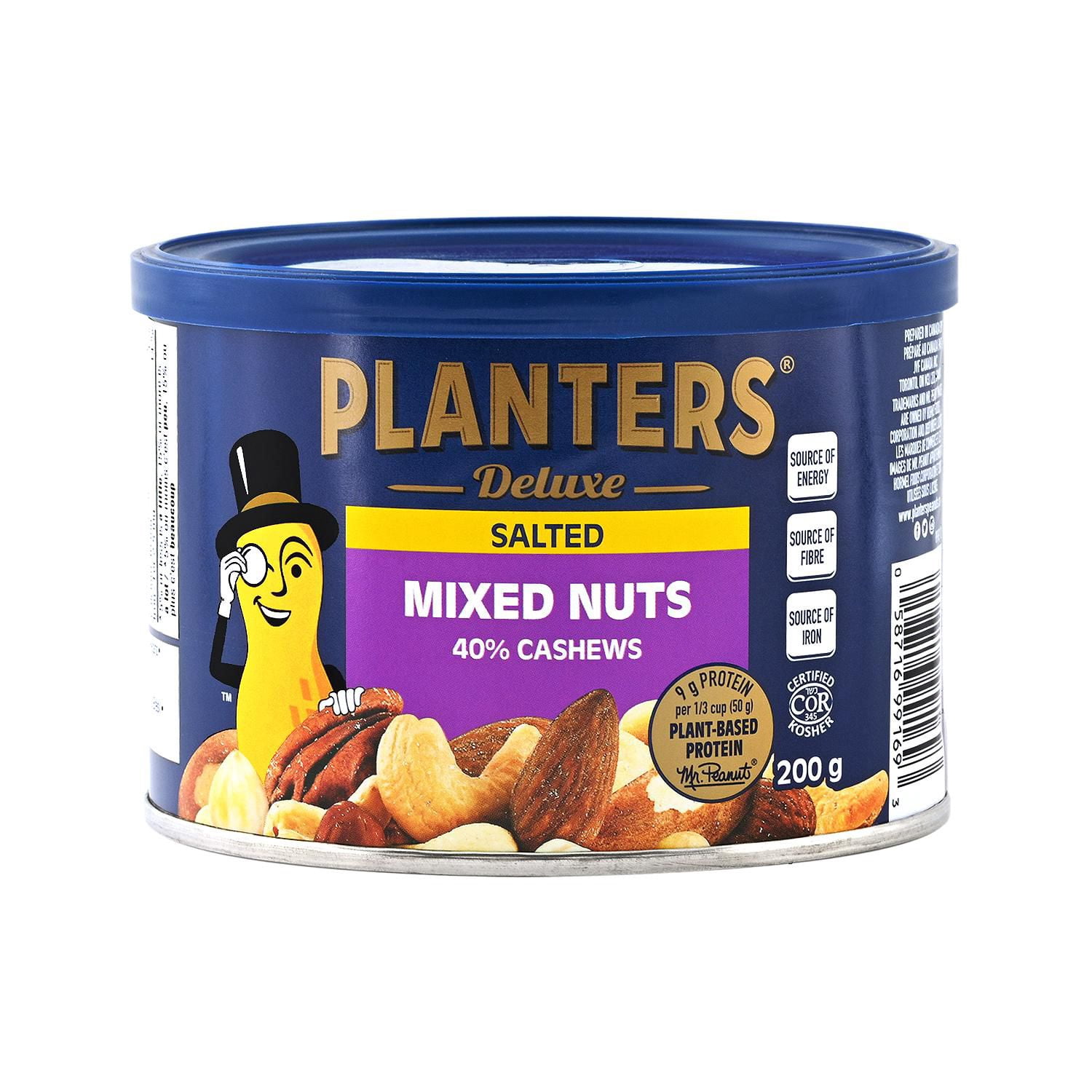 Planters Deluxe Salted Mixed Nuts 40% Cashews