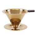 thumbnail image 2 of Rongfmy Égouttoir pour Café Filtre Manuel en Acier Inoxydable Cône à Café Réutilisable A, 2 of 8