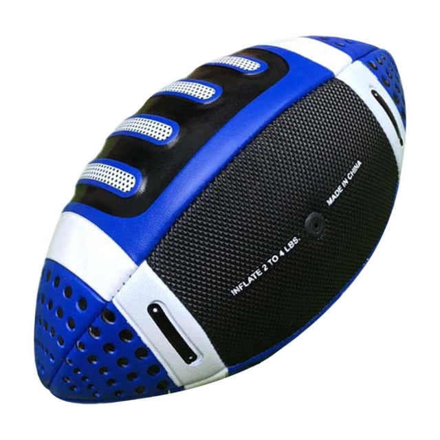 ziyahi Ballon de Rugby pour Enfants Cadeau Portable Soccer 3 Ballon de Rugby Vert Taille Sports Intérieur Extérieur Bleu 11x22 cm