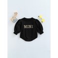 thumbnail image 2 of Kmbangi Baby Girl?s Leopard Letter Print Round Neck Puff Sleeve Romper, 2 of 8
