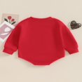 thumbnail image 4 of Valentine’s Day Romper with Heart Embroidery for Baby Girls - Long Sleeve, 4 of 9