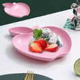 thumbnail image 1 of pstuiky Wheat Straw Plates 1-Piece Set with Vinegar Dish Creative Design for Fruit, Snacks, Dumplings Reusable & Dishwasher Safe Kitchen & Dining Tableware, 1 of 6