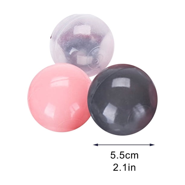 MISIOO Pack of 50 Baby Balls from 1 Year - 6 cm - Safe and Non-Toxic - Shock Resistant - Silver Colour - Perfect for Children's Fun - Ball Pool Game