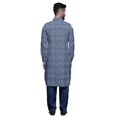 thumbnail image 3 of Atasi Kurta Pathani Classique à Col pour Garçons Chemise en Rayonne à Poche avant, 3 of 5