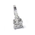 thumbnail image 3 of 1ct Diamond Cluster Halo Engagement Ring 14k White Gold, 3 of 3